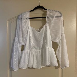 Express - peplum summer top